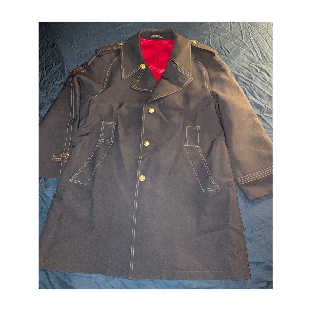 Vintage 70's Harbor Master Trench Overcoat size 44 Reg